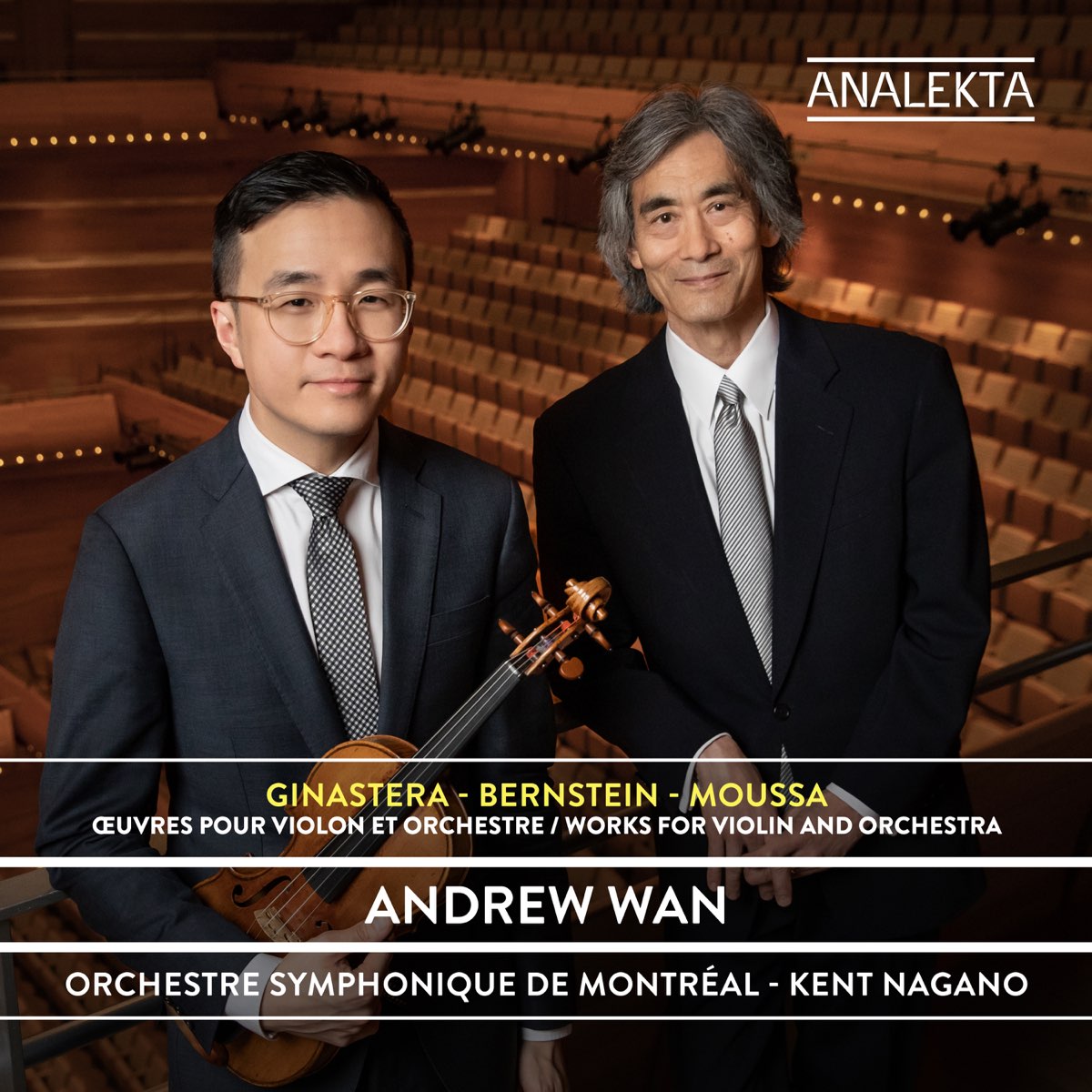 Ginastera, Bernstein, Moussa : Œuvres pour violon et orchestre