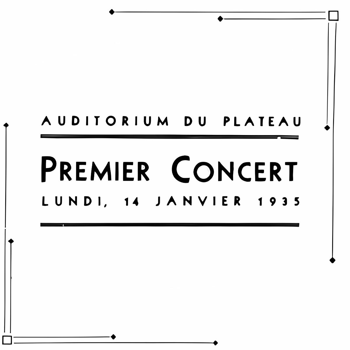 Premier concert de l&rsquo;OSM – 14 janvier 1935 – Liste d&rsquo;écoute