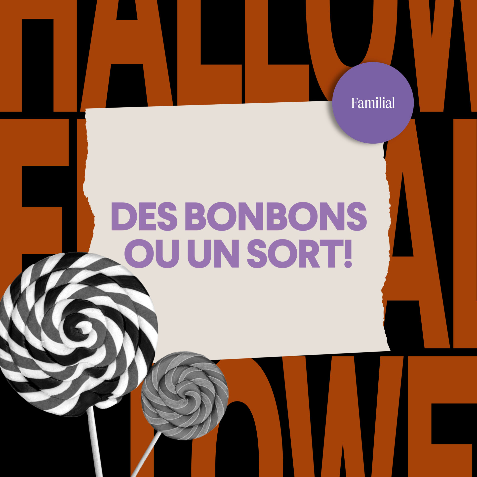 Des bonbons ou un sort !